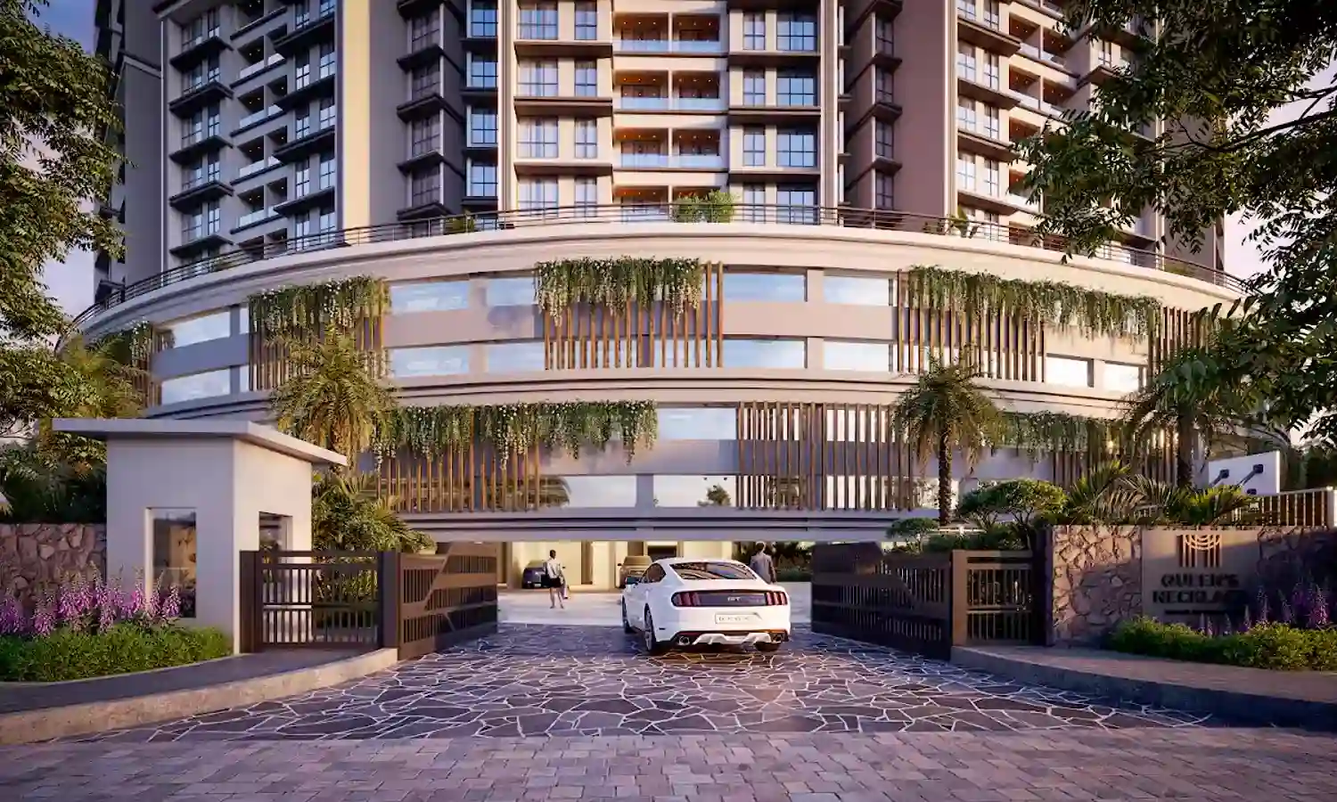 Podium & sky lounge at Queen's Necklace Kharghar